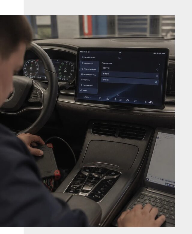 Русификация автомобиля BYD HAN для эксплуатации в Балашихе
